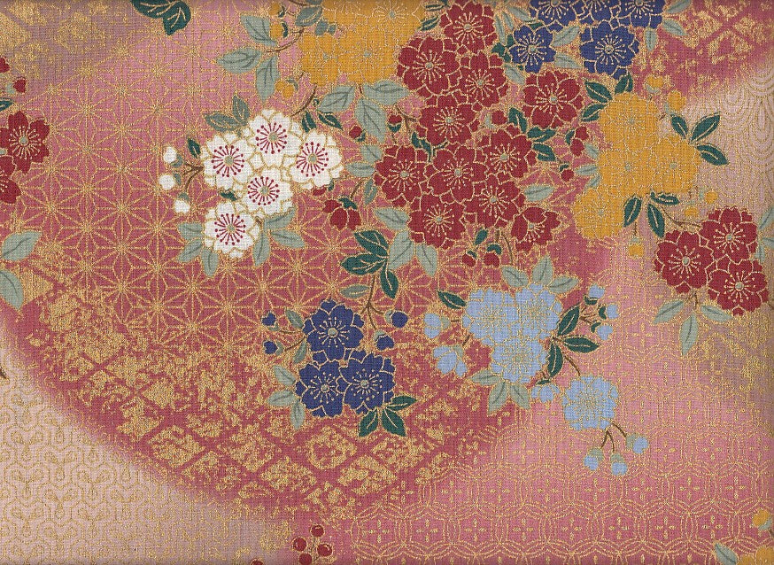 Wachstuch Sakura gold