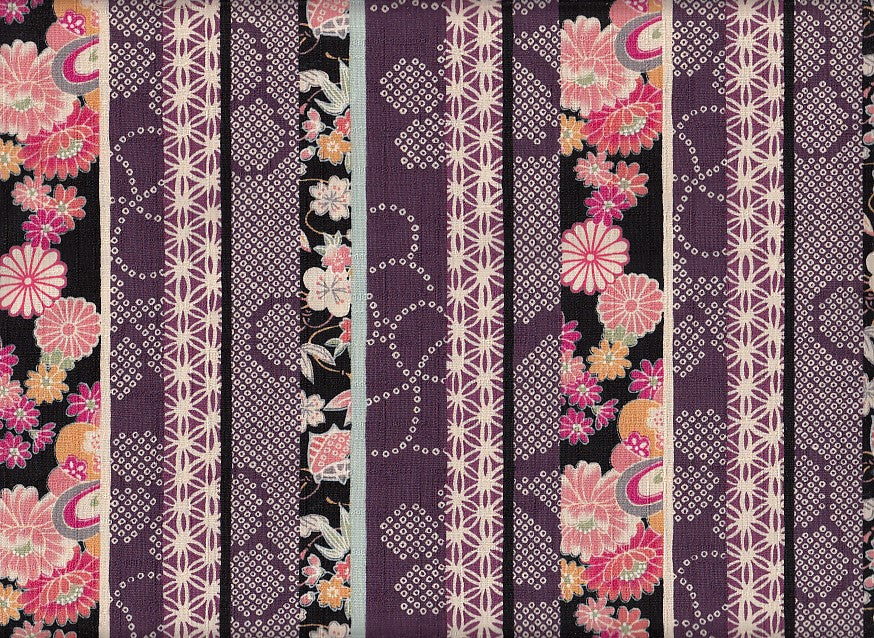 Wachstuch Blumen shibori lila