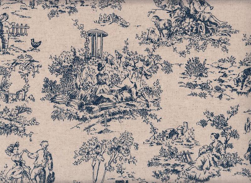 Toile De Jouy 2 blau
