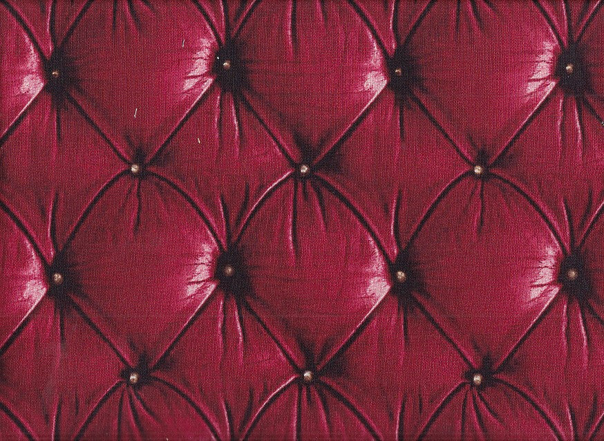 Wachstuch Chesterfield rot