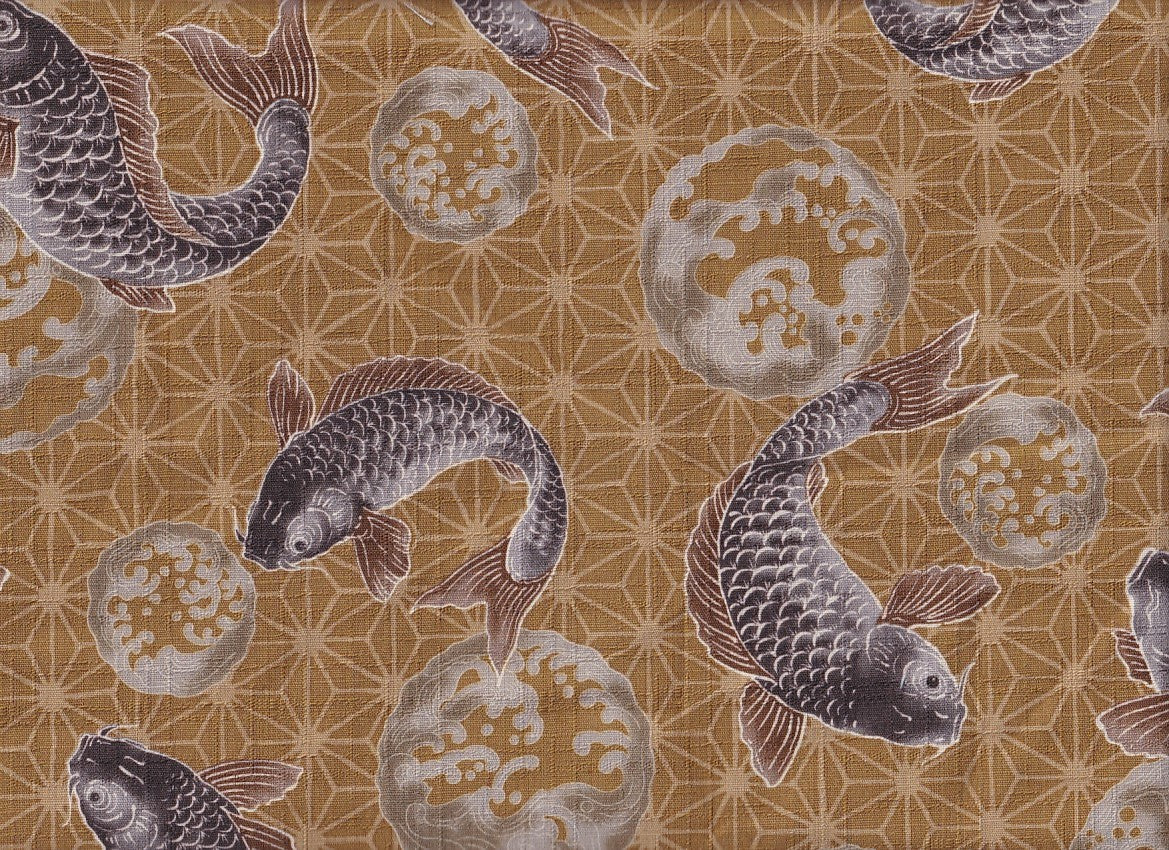 Reststück Koi & Asanoha 160 x 110 cm