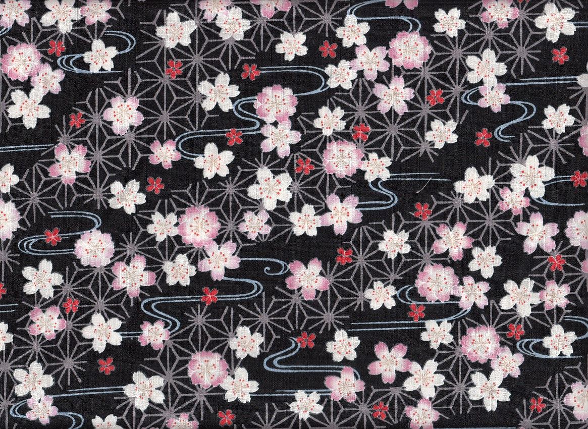 Sakura asanoha schwarz