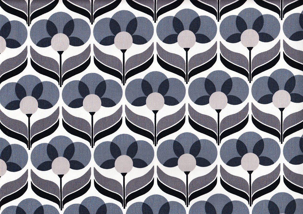 Retro Flower black