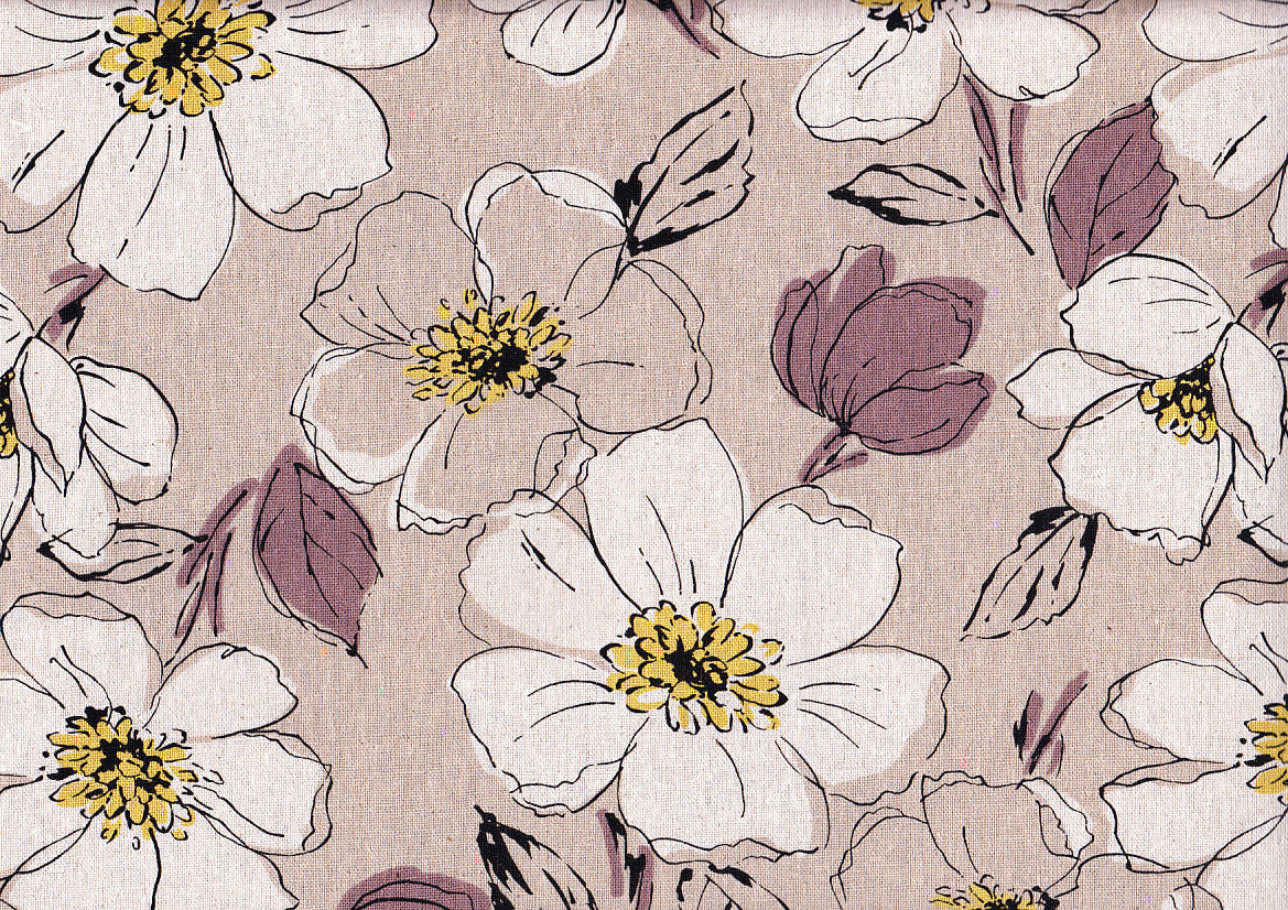 Wachstuch Filo Flower natural
