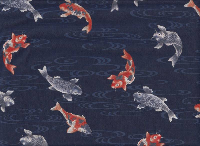 Koi klein dunkelblau