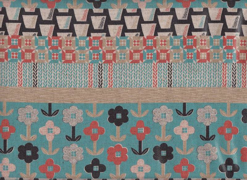 Blumen Patch hellblau