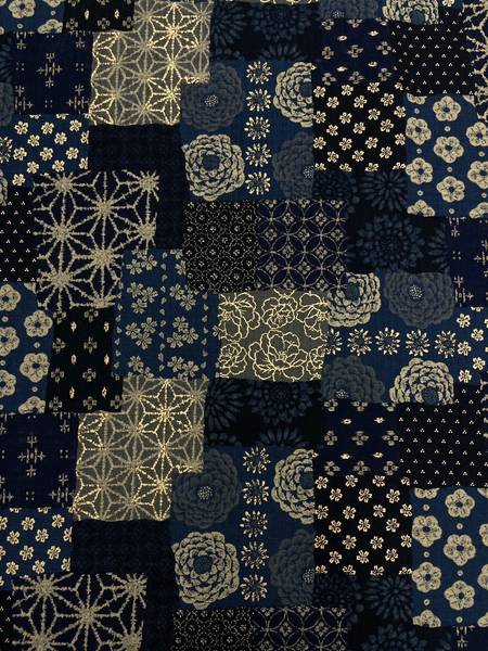 Wakindouraku - Patchwork blue