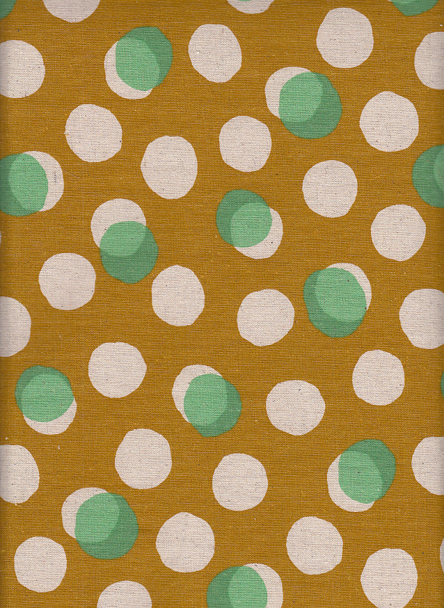 Wachstuch Shadow dots mustard