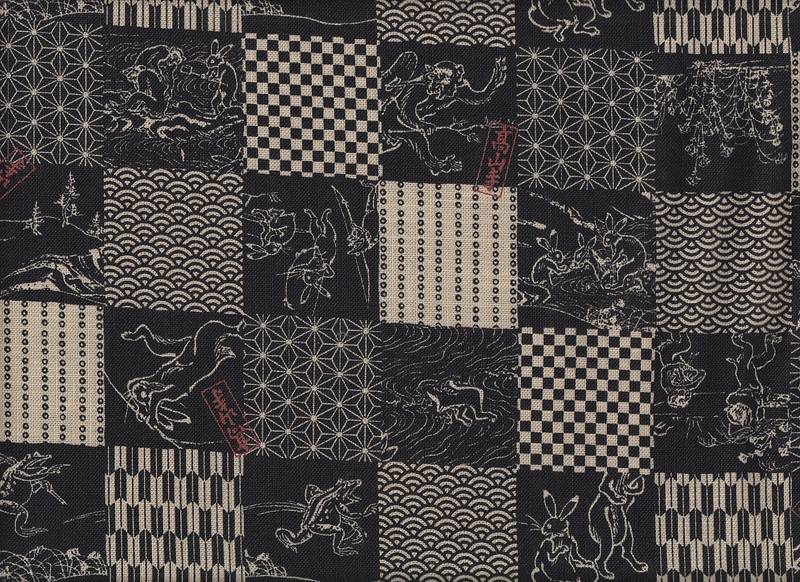 Pattern Mix Choju-giga black