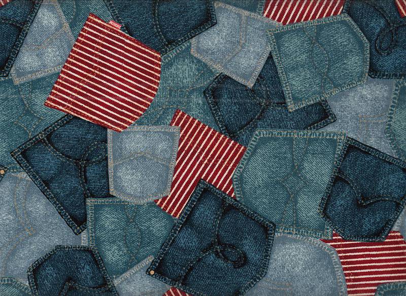 Wachstuch Jeans