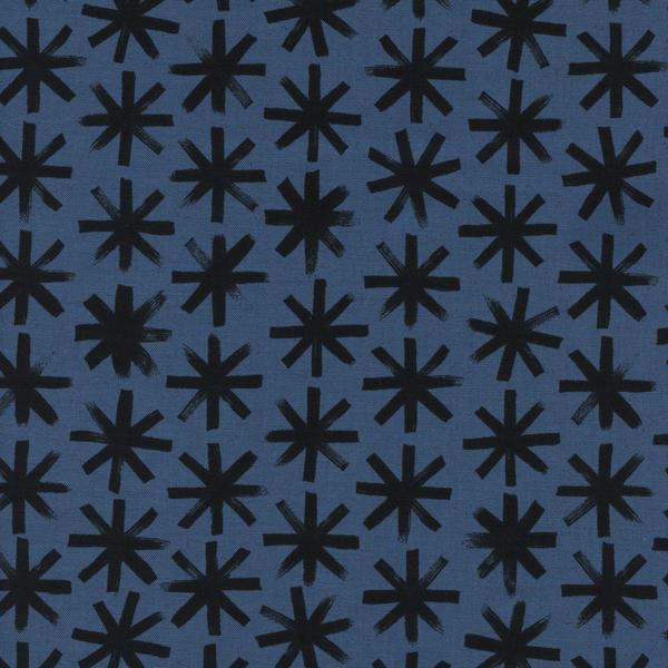 Cotton & Steel S.S. Bluebird - Plink Plink - Black Unbleached