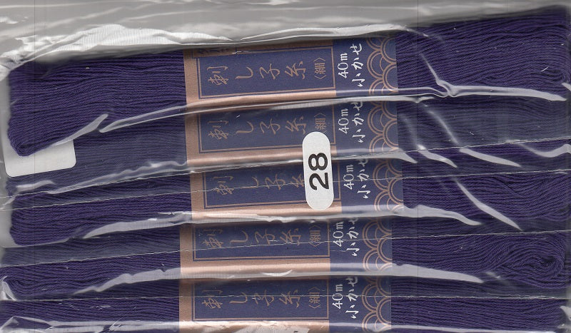 40 m Sashiko Garn dünn Daruma