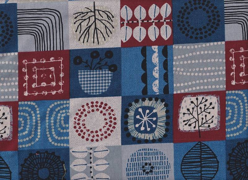 Blumen Patch blau