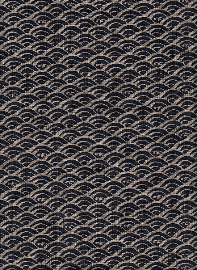 Wachstuch Seikaiha indigo