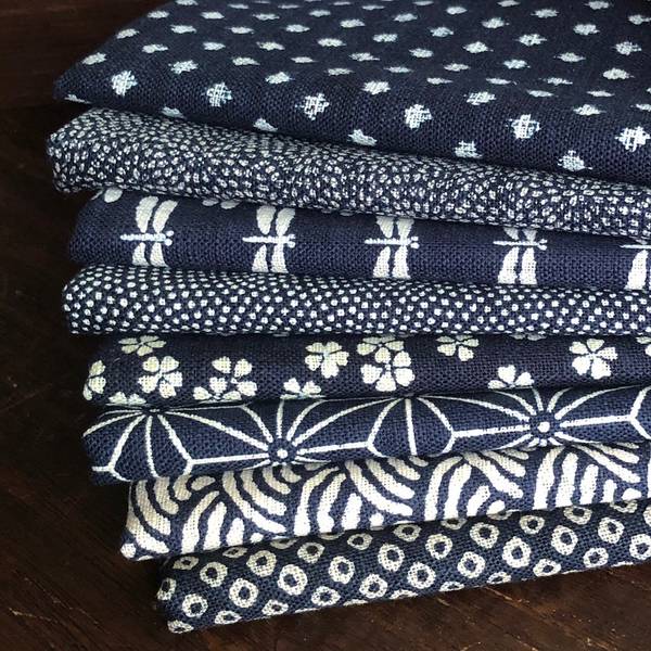 Fat Quarter Set Blaustoffe