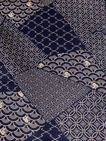 Patch Seigaiha blau
