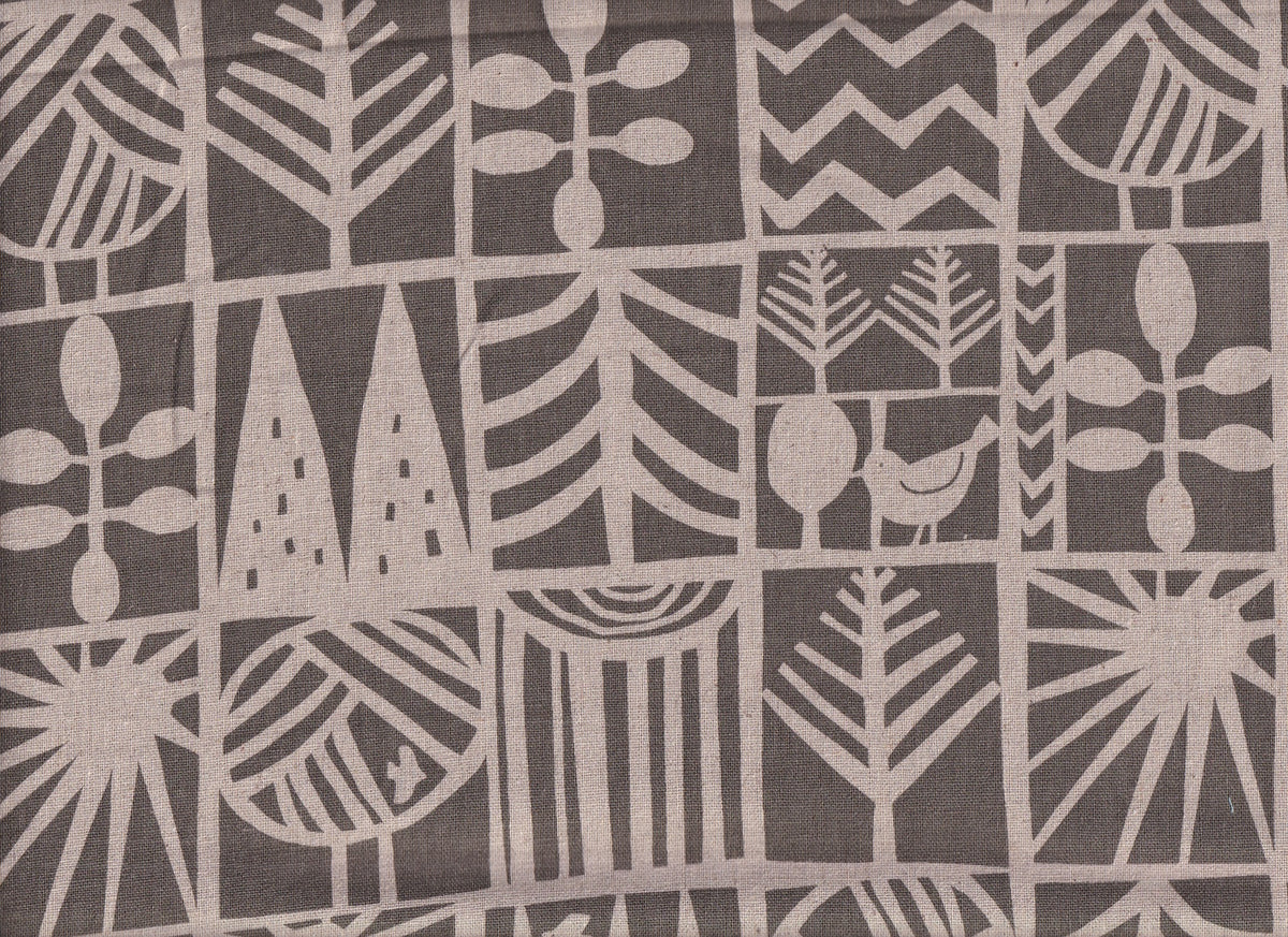 Wachstuch Nordic Bird gray