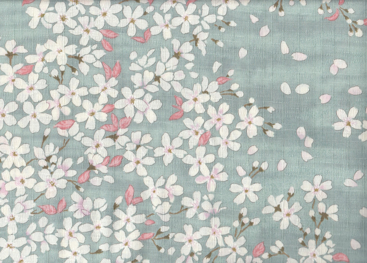 Reststück Sakura seafoam 30 x 110 cm