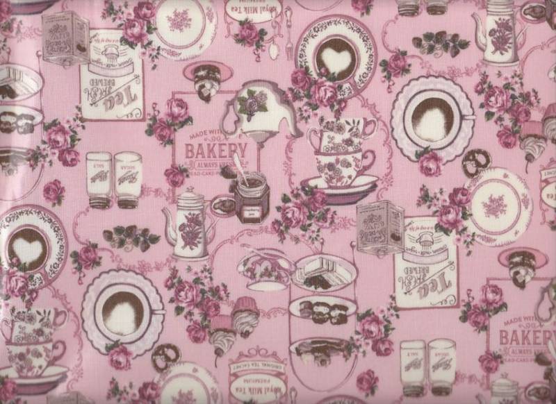 Wachstuch Bakery pink