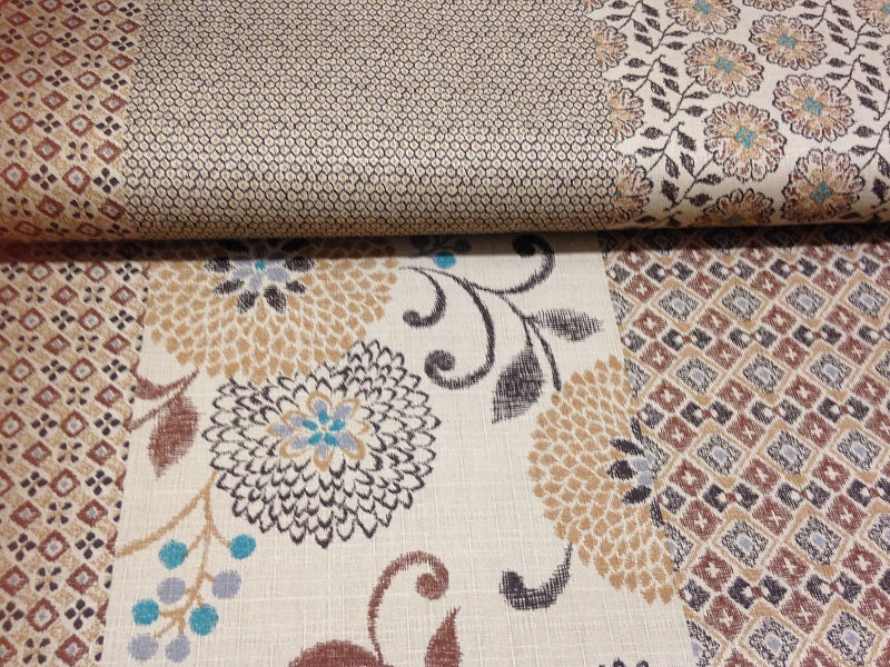 Patch Chrysanthemen beige