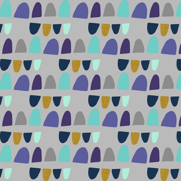 Cotton & Steel Rolling Hills - Metallic