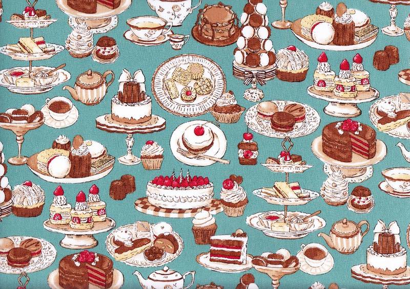 Wachstuch Monotone Sweets Tea Party
