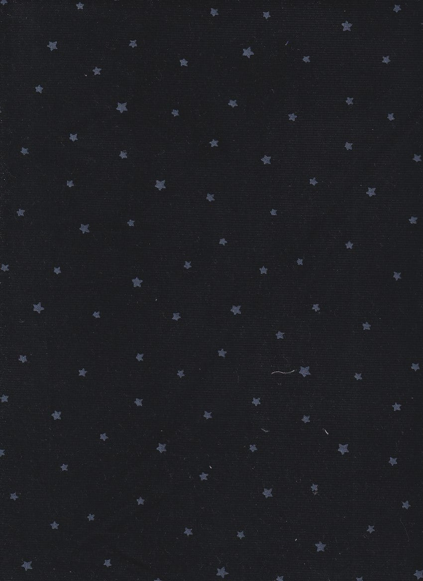 Sterne schwarz - Babycord