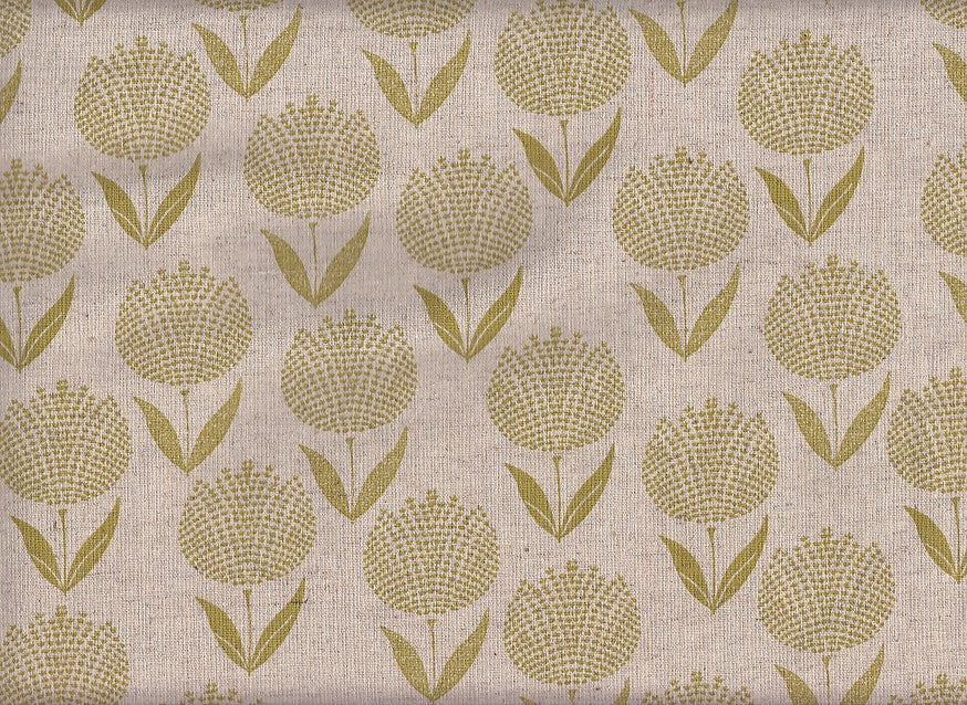 Wachstuch Tulpe olive