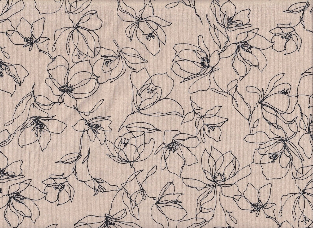 Draw a flower creme - Babycord