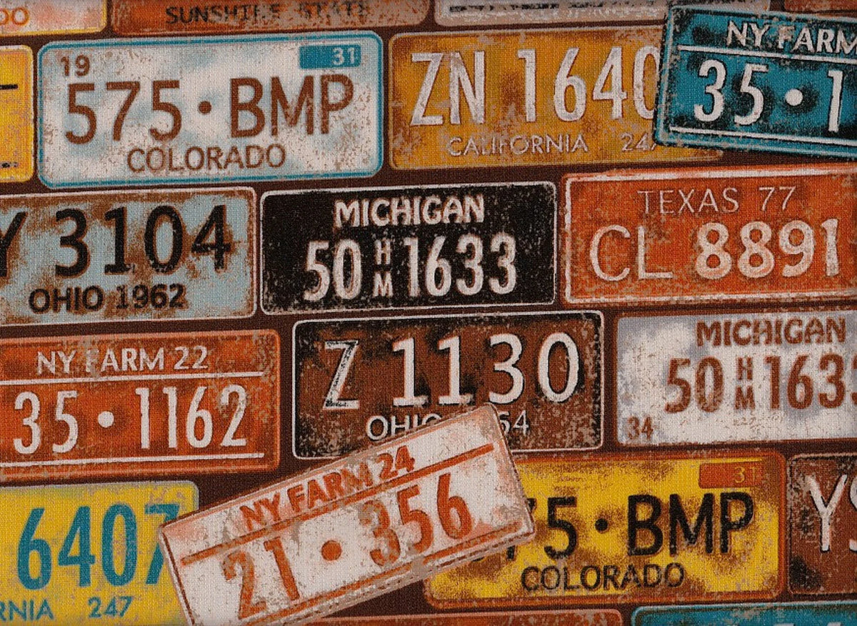 Wachstuch American Numbers