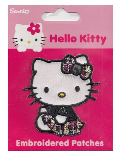 Bügelbild - Hello Kitty im Kleid Gothic
