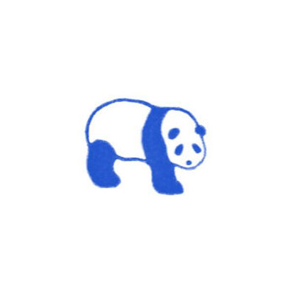 Ministempel blau