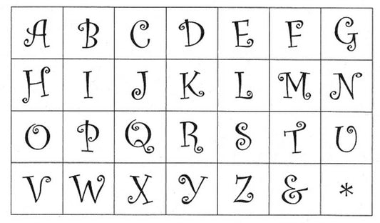Mini Stempel Set Alphabet