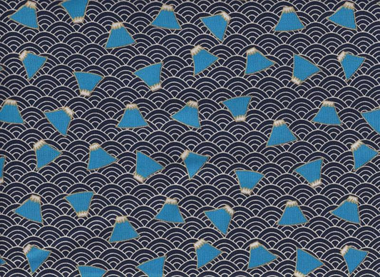Fuji & Wellen blau