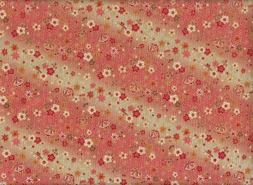 Temari Blüten gold