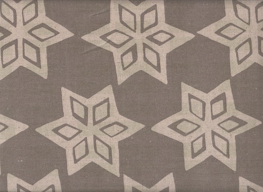 Wachstuch Hexagon grau Doubleface