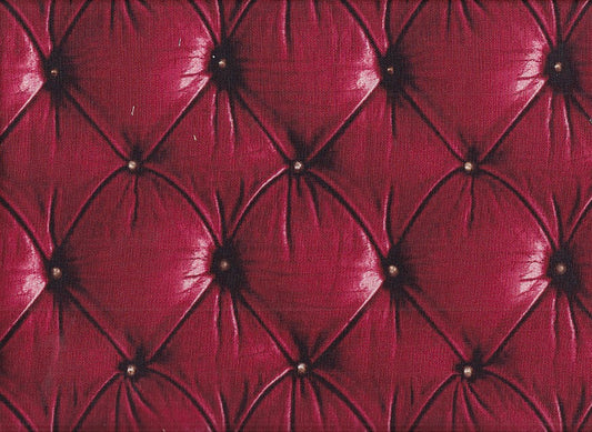 Wachstuch Chesterfield rot
