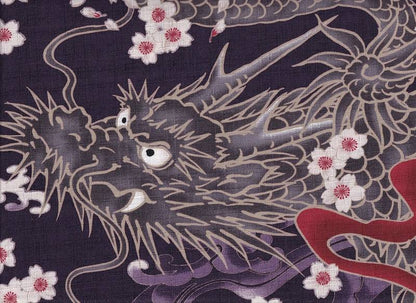 Drache & Sakura groß violett