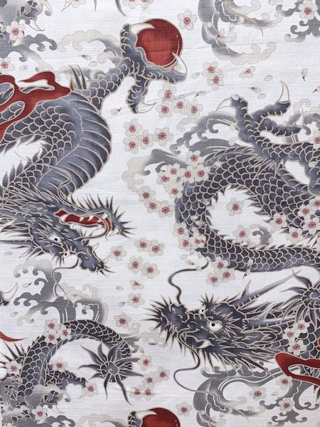 Drache & Sakura groß violett