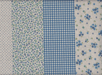 Wachstuch Patch Blumen & Punkte lila Doubleface
