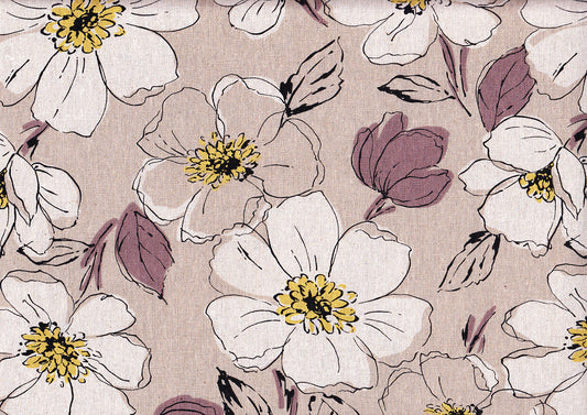 Wachstuch Filo Flower natural