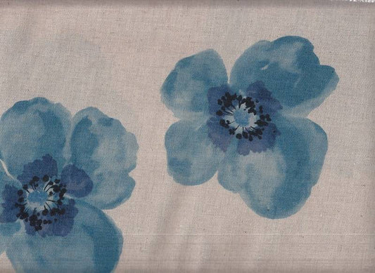 Wachstuch Japan blue - big flower