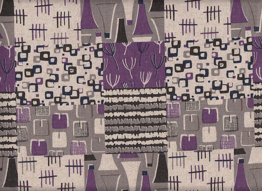 Wachstuch Block Patch lila