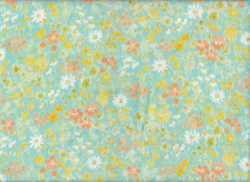 Wachstuch Blumenwiese mint