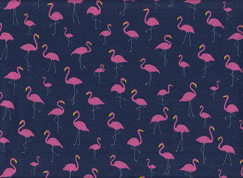 Flamingos dunkelblau