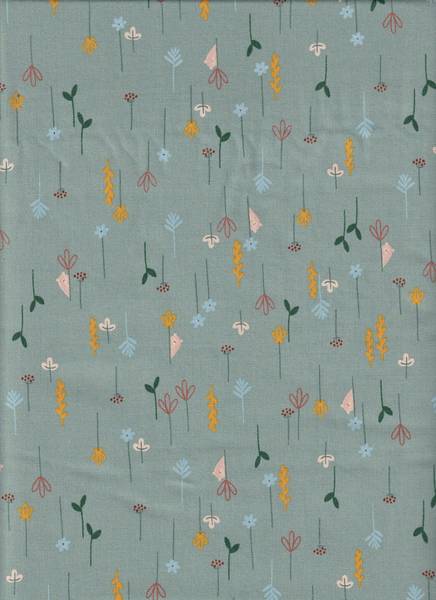 Cotton & Steel Dear Friends - Hide and Seek - Eucalyptus