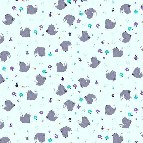 Cotton & Steel Summer Skies - Fox Friends