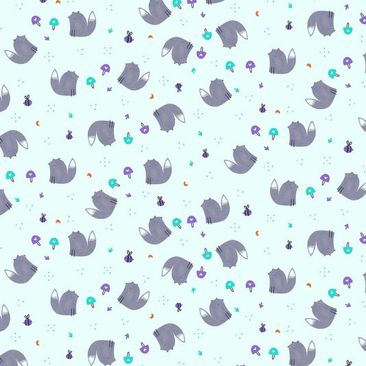 Cotton & Steel Summer Skies - Fox Friends