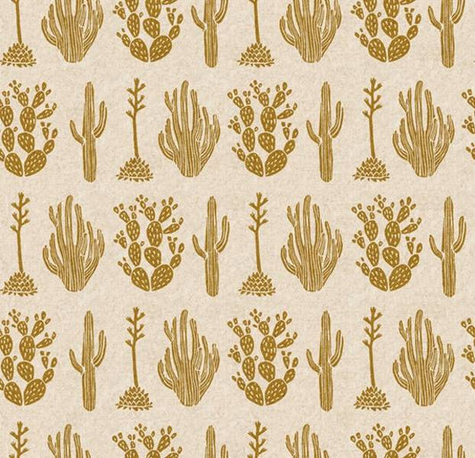 Cotton & Steel All Through the Land - Desert - Metallic Canvas