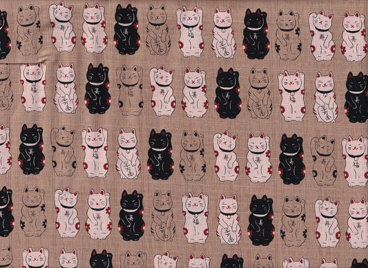 Wachstuch Maneki neko